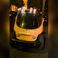 soirée, skyboard, rock band, étoile