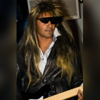 soirée, skyboard, rock band, étoile