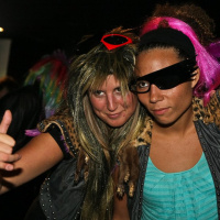 soirée, skyboard, rock band, étoile