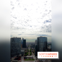 Réouverture du toit de la Grande Arche de La Défense