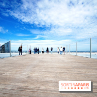 Réouverture du toit de la Grande Arche de La Défense