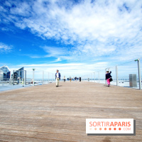 Réouverture du toit de la Grande Arche de La Défense