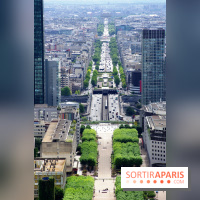 Réouverture du toit de la Grande Arche de La Défense