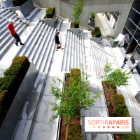 Réouverture du toit de la Grande Arche de La Défense