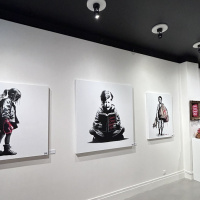 Exposition du street-artiste Goin à la galerie La Lison : Santa Claus doesn't exist