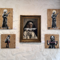 Exposition du street-artiste Goin à la galerie La Lison : Santa Claus doesn't exist