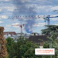 Incendie en cours à Gennevilliers, du côté des Grésillons