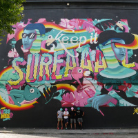 Une œuvre street art signée ONOFF à la Gare de l'Est