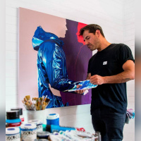 Semaine Live Painting et NFT avec Ruben Carrasco et Sebastian Riffo à la galerie Goldshteyn-Saatort