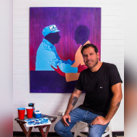 Semaine Live Painting et NFT avec Ruben Carrasco et Sebastian Riffo à la galerie Goldshteyn-Saatort