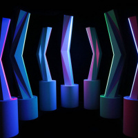 Nuit Blanche 2023 : installation luminocinétique et végétale au Parc Raspail à Cachan (94)