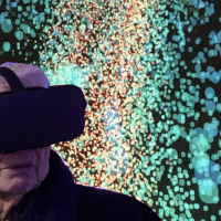 Nuit Blanche 2023 : installation de Julio et Juan le Parc et Olga Luna au Château Raspail (94)