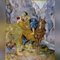 Vincent Van Gogh Le Bon Samaritain (d’après Delacroix) Début mai 1890, huile sur toile, 73 x 59,5 cm. Kröller-Müller Museum, Otterlo Otterlo © Collection Kröller-Mu?ller Museum, Otterlo