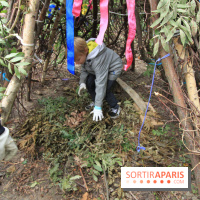 Construction de cabanes au Villages Nature