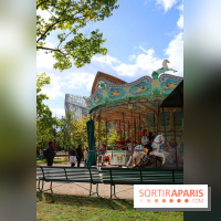 Le Village des Manèges provisoire du Jardin d'Acclimatation