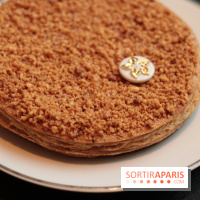 Bûche de Noël toupie du Shangri-La Paris 2017