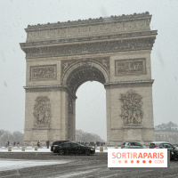 La Neige à Paris - Arc de Triomphe