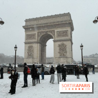 La Neige à Paris - Arc de Triomphe