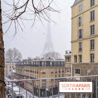 La Neige à Paris - tour Eiffel