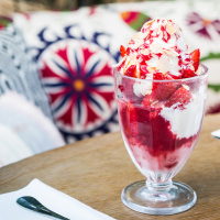 Polpo Plage - Coupe Glacée Fraise Melba