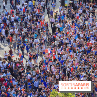 Défilé de l'Equipe de France sur les Champs-Elysées, les photos