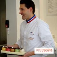 Bûche de Noël 2018 par David Wesmaël pour La Glacerie de Paris