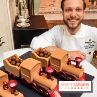 La Bûche Shangri-là Express de Michaël Bartocetti pour Noël 2018