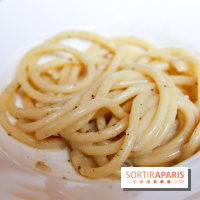 Cucina, Ducasse à la Maison de la Mutualité : bucatini poivres et fromages