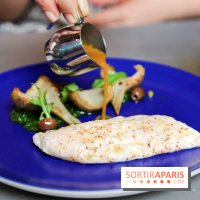 Cucina, Ducasse à la Maison de la Mutualité : bar rôti, polenta et légmumes