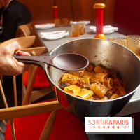 Cucina, Ducasse à la Maison de la Mutualité : paccheri à la joue de bœuf