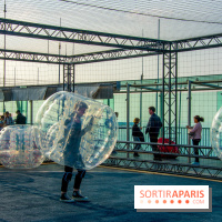 Animation de Bubble Foot sur la Tour Montparnasse