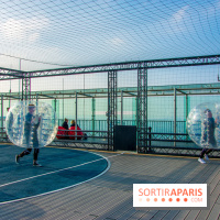 Animation de Bubble Foot sur la Tour Montparnasse