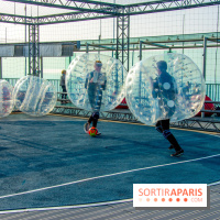 Animation de Bubble Foot sur la Tour Montparnasse