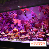 L'inauguration des vitrines de Noël 2018 du Printemps par Laëtitia Casta