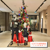 L'inauguration des vitrines de Noël 2018 du Printemps par Laëtitia Casta