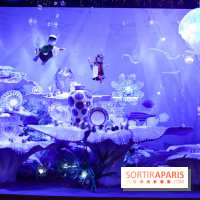 L'inauguration des vitrines de Noël 2018 du Printemps par Laëtitia Casta