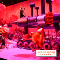 L'inauguration des vitrines de Noël 2018 du Printemps par Laëtitia Casta