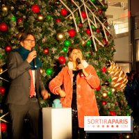 Illuminations de Noël 2018 au Forum des Halles avec Bérangère Krief