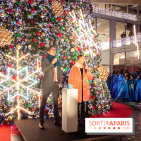 Illuminations de Noël 2018 au Forum des Halles avec Bérangère Krief