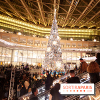 Illuminations de Noël 2018 au Forum des Halles avec Bérangère Krief