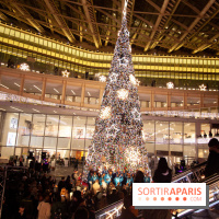 Illuminations de Noël 2018 au Forum des Halles avec Bérangère Krief