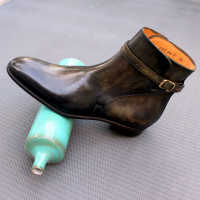 Bottine Jodhpur de la collection JMLEGAZEL, patine Bronze