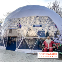 Le Marché de Noël des Tuileries à Paris, champagne