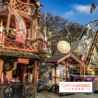 Le Marché de Noël des Tuileries à Paris, jeu et vin chaud