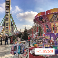 Le Marché de Noël des Tuileries à Paris, manèges