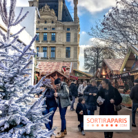 Le Marché de Noël des Tuileries à Paris, allées