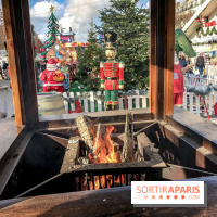 Le Marché de Noël des Tuileries à Paris, feu