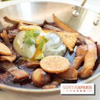 La City : oeuf parfait façon meurette poitrine de porc fumé maison