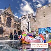 Visuel Paris, fontaine Pompidou Stravinsky