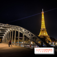 Visuel Paris Tour Eiffel pont nuit